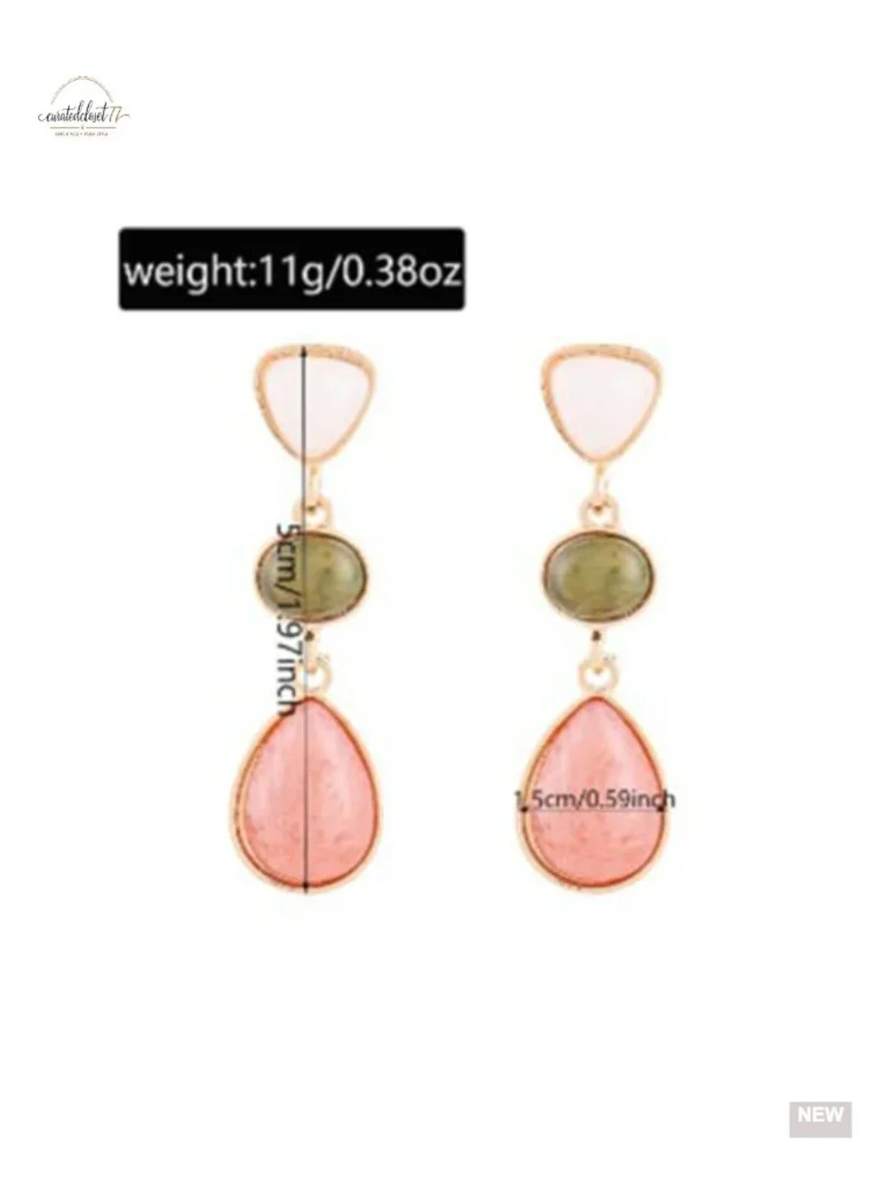 Geometric Acrylic Dangle Earrings for Women Irregular Statement